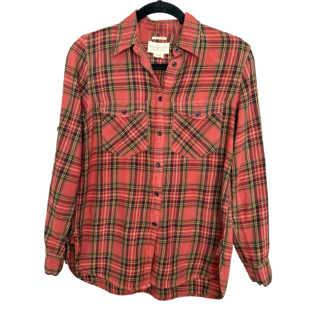 Denim & Supply Ralph Lauren RL Surplus Plaid Flannel Shirt - Size S